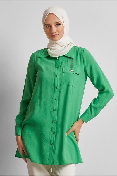 Alvina Shirt Collar Tunic 45623