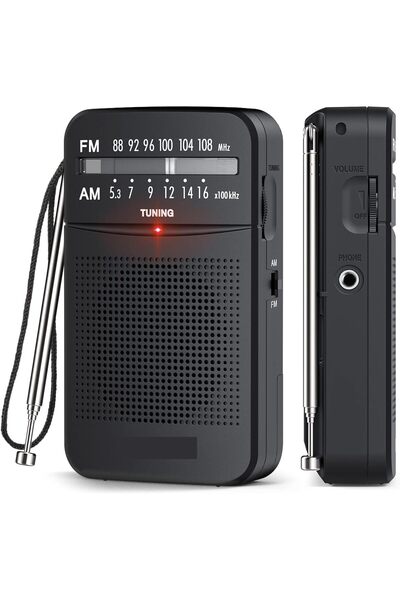 STOREMAX sellbuyst HT-263 Taşınabilir AM/FM Radyo Küçük Boy Cep Radyosu Pilli...