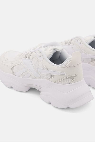 Reebok Kids Boy Lace Up Closure Running Shoes, Off White