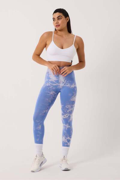 cervus Women's Seamless Gathering Tie-Dye Leggings / Push-Up Sports Leggings