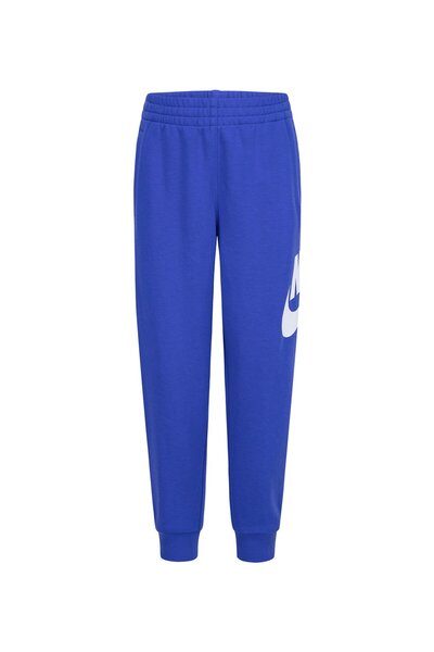 Nike بنطال رياضي بشعار جرافيكي من مزيج القطن - Game Royal