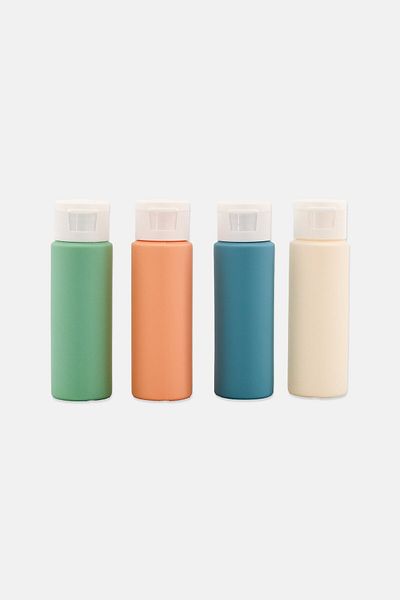 YOTO 4 Piece Silicon Travel Bottle Set, Multicolor