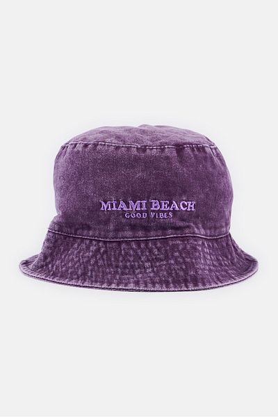 Don't Call Me Jennyfer Women Embroidered Bucket Hat, Purple