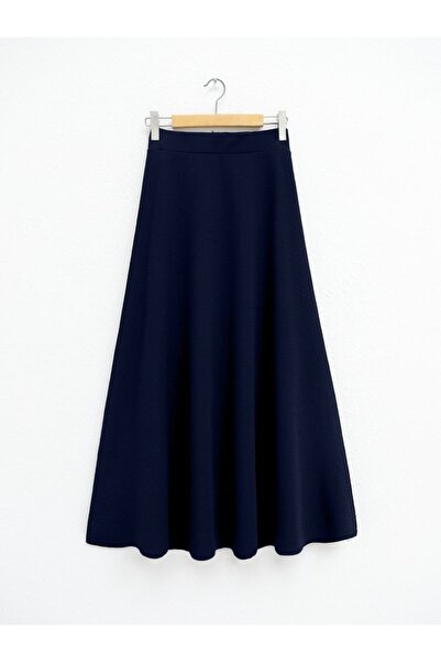 Genel Markalar İthal Likralı Krep Kumaş Kiloş Çan Etek -Laci