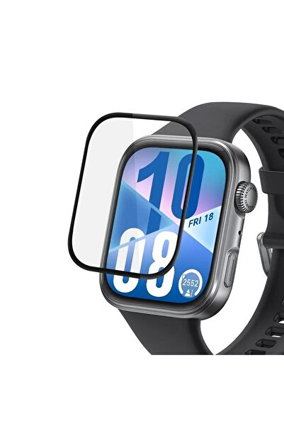 Microsonic Huawei Watch Fit 4 Tam Kaplayan Nano Cam Ekran Koruyucu Siyah