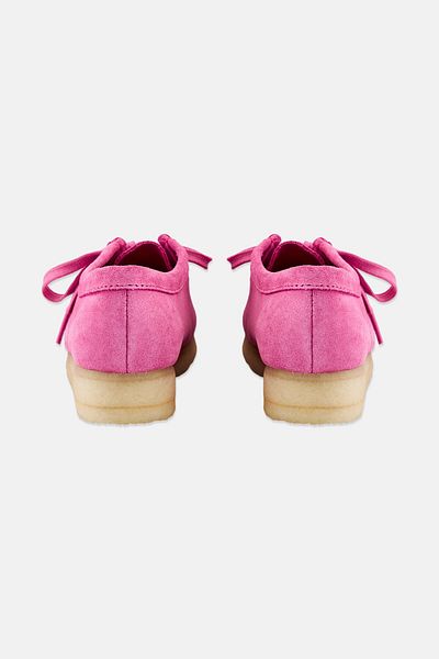 CLARKS Women Standard Wallabee Lace Up Shoes, Pink