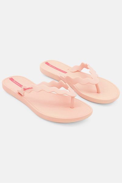 İpanema Kids Girl Plain Slip on Slippers, Coral