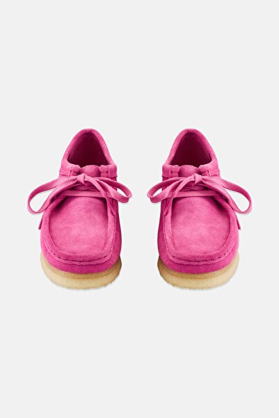 CLARKS Women Standard Wallabee Lace Up Shoes, Pink