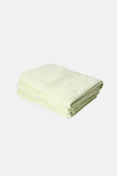 English Laundry 4 Pieces Bath Towel Set, Lime Green