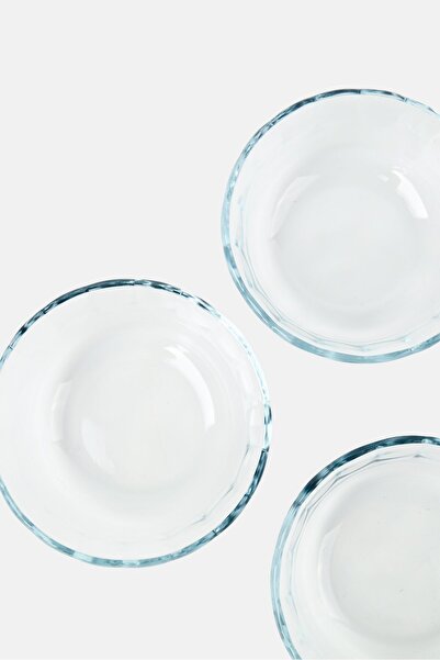 Oreo 4 Pieces Glass Bowl Set, Transparent