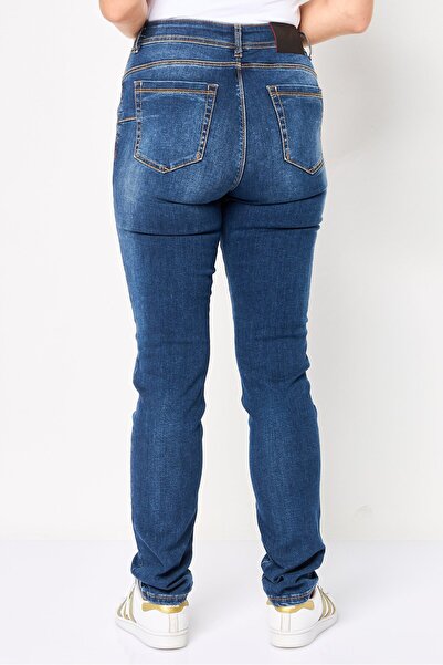 Scuderia Ferrari Women Regular Fit Washed Stretchable Denim, Blue