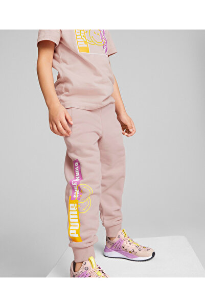 Puma Smiley World Sweatpants - Rose Quartz