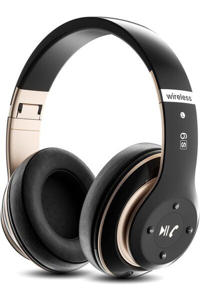 Generic Bluetooth Headphones Over Ear, 40 Hours Playtime Foldable Wireless Headphones with 6EQ Modes, Headph