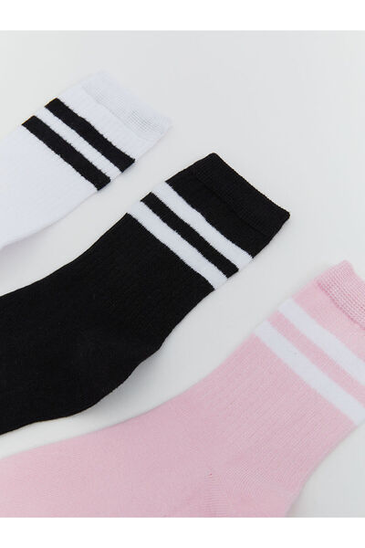 LC Waikiki Sparkling Selections from Shining Store |   Striped Girls' Socks, Pack of 5