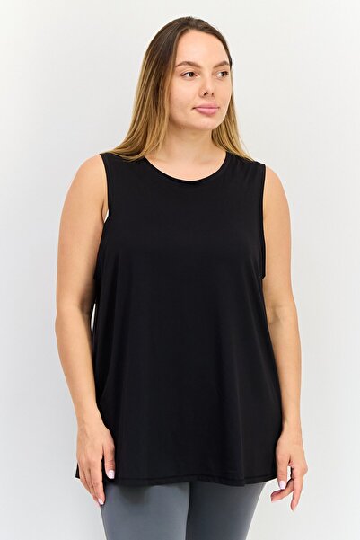 Puma Women Maternity Brand Logo Sleeveless Outdoor Top, Black