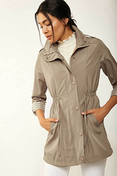 Bigdart Beige Women's Trench Coat 5669