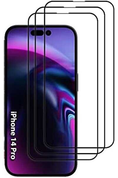 O Ozone واقيات شاشة آيفون 14 برو | زجاج مقسّى | عبوة من 3 قطع