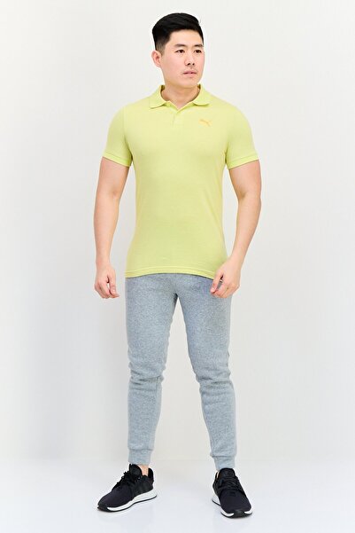 Puma Men Sportswear Fit Short Sleeveless Outdoor Polo Shirts, Yellow