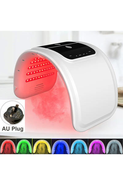 Choice1 قناع وجه LED مزود بـ 7 ألوان مع رذاذ، جهاز PDT، جهاز رش للوجه، جهاز ت...