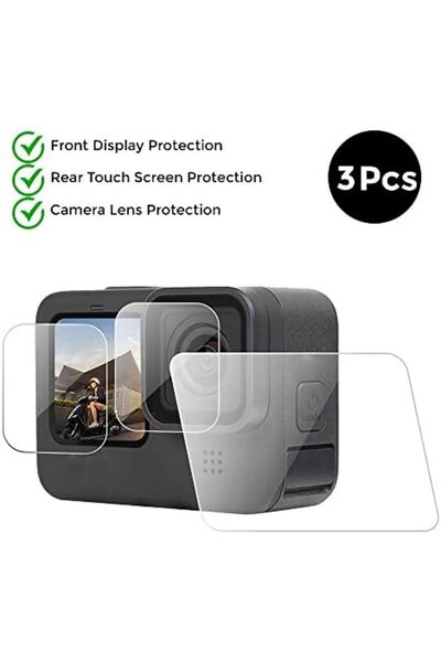 O Ozone Tempered Glass Screen Protector Compatible For GoPro Hero 9 Black