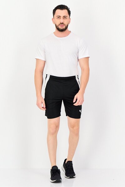 Puma Men Sportswear Fit Brand Logo Training Shorts, Black