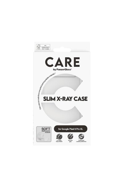 CARE by PanzerGlass® CARE by PanzerGlass Case for Google Pixel 9 Pro XL, Fashion, X-Ray Soft, Transparent