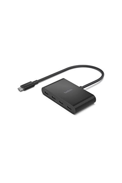Belkin Hub, Belkin, USB-C, 4 porturi, Negru