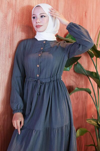 hafsamina Elisa Smoked Button Dress Hm2805