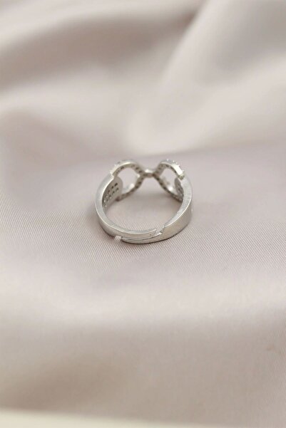 shopwave Silver Color Metal Zircon Stone Women's Ring