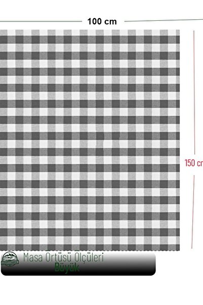 Exve Exclusive White Plain Happy Camp Cotton Woven Eco-Friendly Camping Caravan Tablecloth 150 cm