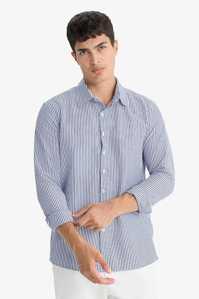 DeFacto White Men's Shirt D6003Ax/Wt34