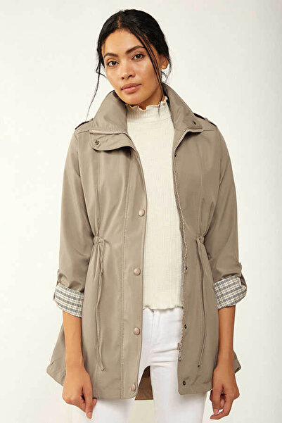 Bigdart Beige Women's Trench Coat 5669