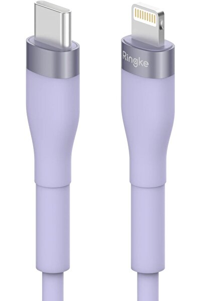 Ringke كابل شحن سريع باستيل | USB Type C إلى Lightning | بنفسجي، ٢ متر