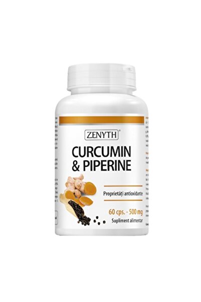 Zenyth Pharmaceuticals Curcumin și Piperină x 60 capsule