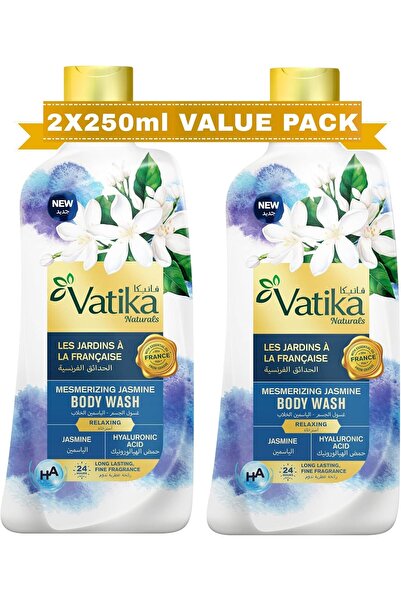 Vatika غسول الجسم بالياسمين ٢ × ٢٥٠ مل | عبوة اقتصادية | عطر يدوم طويلاً مع ح...