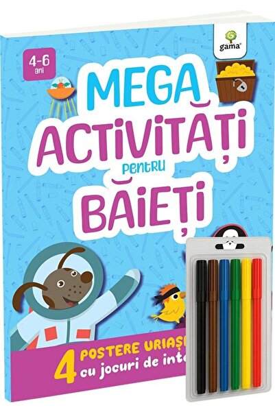 Editura Gama Mega activitati pentru baieti (4-6 ani)