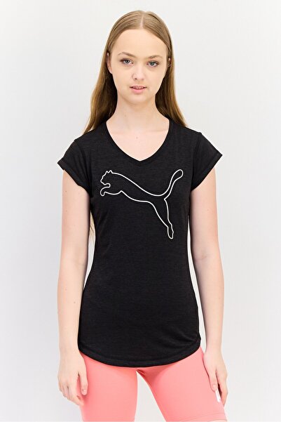 Puma Women Sportswear Fit Short Sleeves Training T-shirt, Black