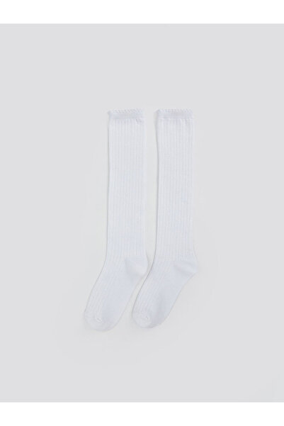 LC Waikiki Quality Pieces from Çelebi Store Plain Girls' Knee High Socks 2-Piece