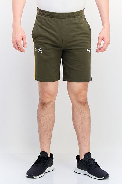 Puma Men Sportswear Fit Drawstring Outdoor Shorts, Olive