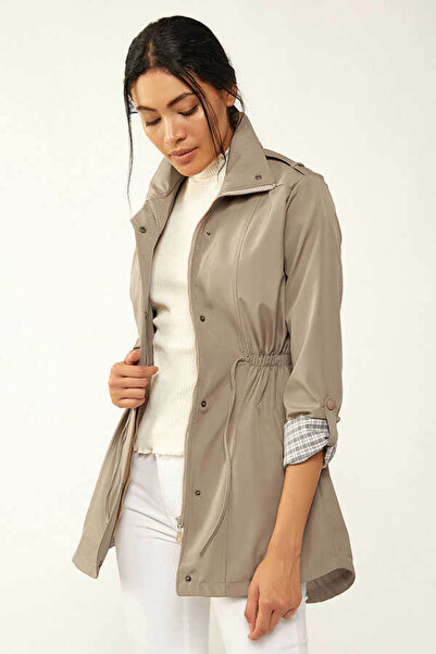 Bigdart Beige Women's Trench Coat 5669