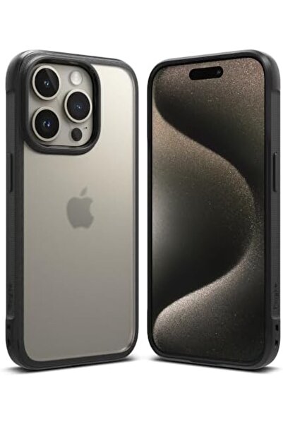 Ringke غطاء حماية لجهاز iPhone 15 Pro | سلسلة Fusion Bold | أسود غير لامع