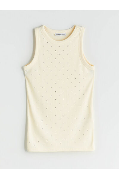 LC Waikiki Quality Parts from Celebi Store |   Crew Neck Stoned Women's Tank Top