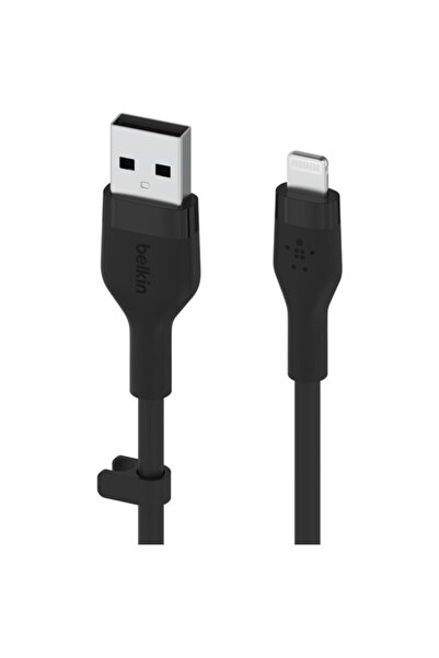 Belkin Cablu de încărcare Belkin, Boost Charge Flex, silicon, USB-A la Lightning, 1 m, negru