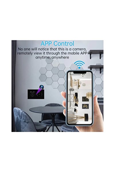 OEM Camera Spion WiFi, TSS-EUC2 Ascunsa in Priza Dubla, Full HD, 5MP, Inregistrare Audio-Video