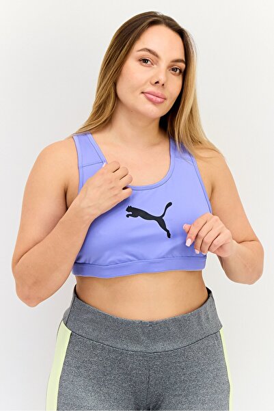 Puma Women Sportswear Fit Non-Padded Training Sport Bra, Lavender