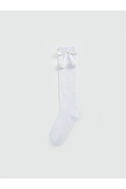 LC Waikiki Sparkling Selections from Shining Store |   Patterned Pompom Detailed Girls' Knee Socks