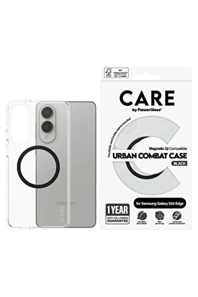 Panzer Glass Husă pentru Samsung Galaxy S25 Edge, Urban Combat Negru QI
