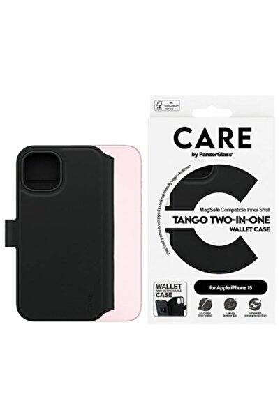 Panzer Glass Husă portofel Tango Two-in-One, PanzerGlass, piele vegană, neagr...