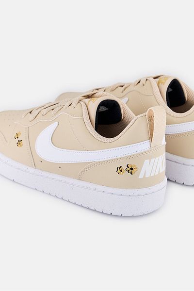 Nike Kids Girl Court Borough Recraft Se Lace Up Outdoor Shoes, Beige