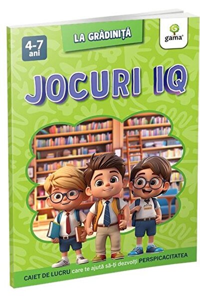 Editura Gama Jocuri IQ. Caiet de lucru care te ajuta sa-ti dezv